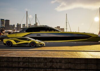Lamborghini and Italian Sea Group Launch 101-Foot Superyacht