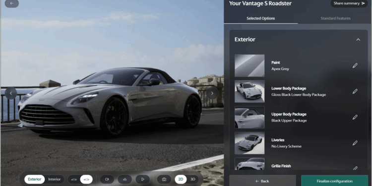 Next-Level Luxury: Aston Martin Unveils Standard-Setting Configurator