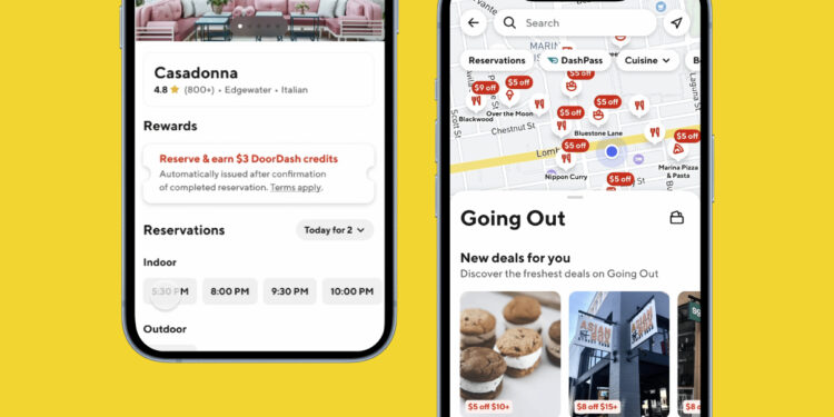 DoorDash’s “Going Out” Feature Expands App to Cover Dine-In Reservations and In-Store Perks