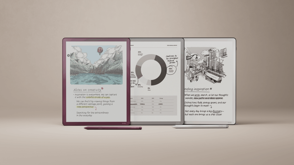 Amazon Debuts First-Ever Color Kindle Scribe in Complete Lineup Redesign