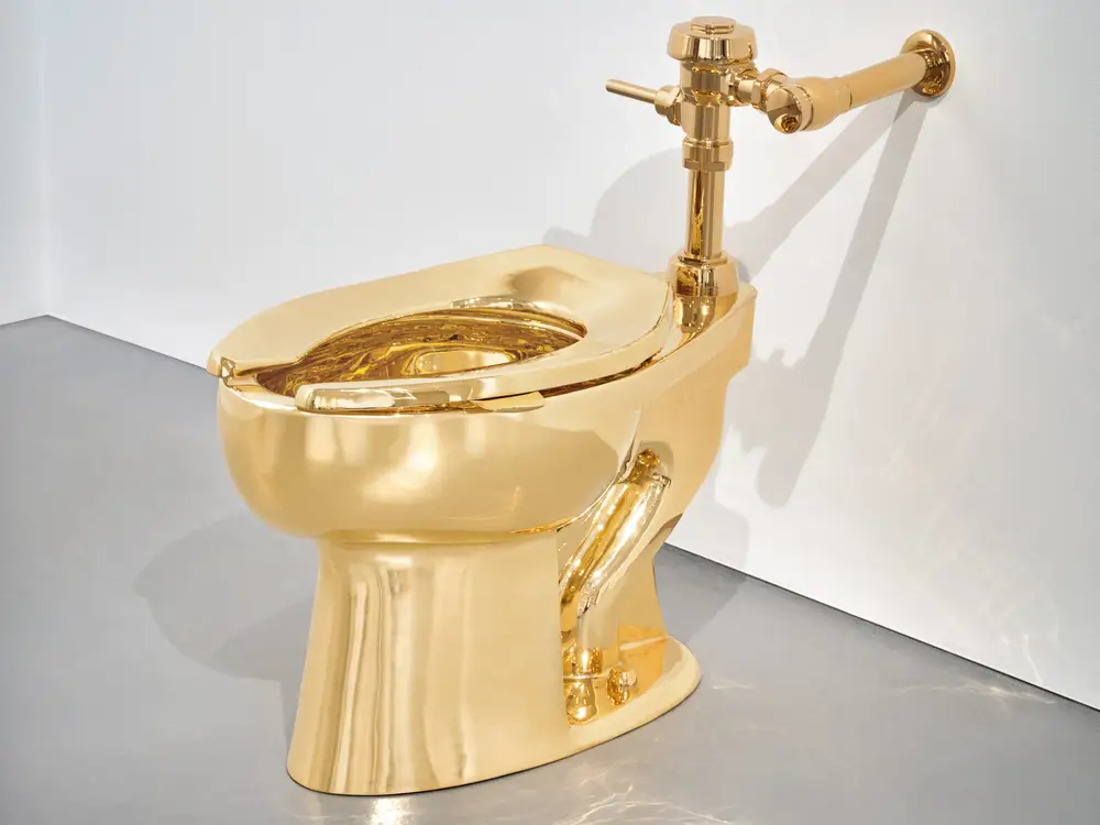18-Karat Gold Toilet, 'America,' Flushes Out $12.1 Million at Sotheby's Auction