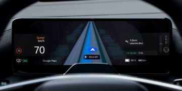 Polestar 4 Debuts Google Maps Live Lane Guidance Directly on Driver Display