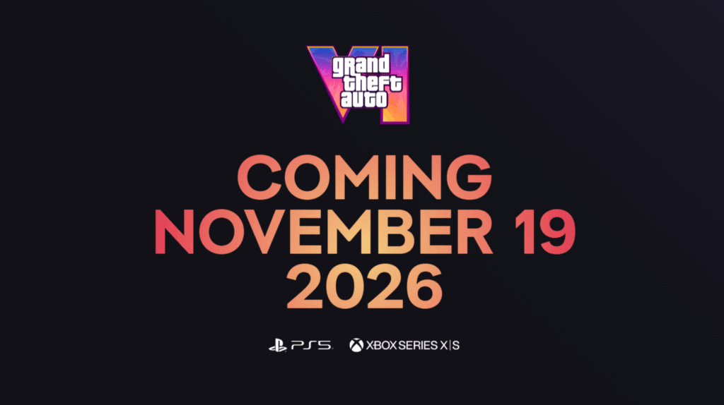 GTA VI Release Date Confirmed: Launching November 19, 2026