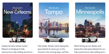 Waymo Expands to New Orleans, Tampa, and Minneapolis