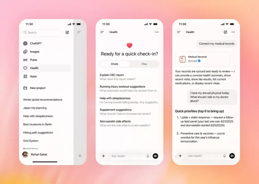 OpenAI Launches ‘ChatGPT Health’ as 230 Million Users Turn to AI for Medical Advice
