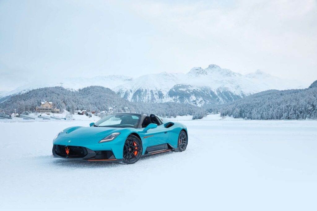 Maserati MCPURA Cielo “Frozen Magma” Makes an Exclusive Debut in St. Moritz