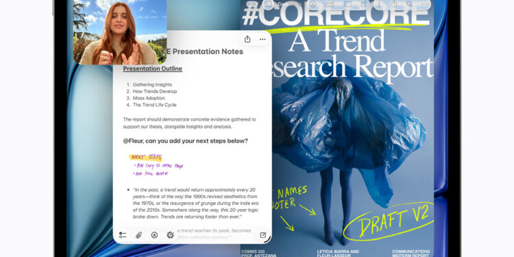 Apple Unveils New iPad Air Powered by M4 chip and 12GB Memory for Next-Level Performance